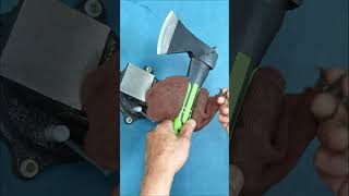 A special way to sharpen your Ax as sharp as a razor!  #sharpening #axe #sharpen #Ax #sharp #razor