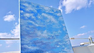 Painting Clouds - Oil Painting 유화 구름 그리기