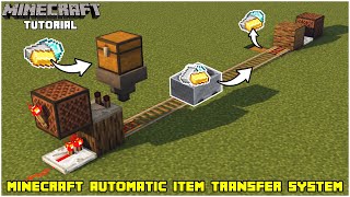 Minecraft Otomatik Eşya Taşıma Sistemi Nasıl Yapılır ? l Minecraft Automatic Item Transfer System