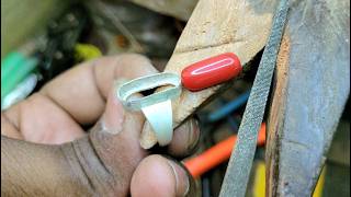 Raktaprabal silver ring making ! How to make a silver ring