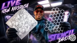 LIVE Custom Painting with Brand New Stencils From LiME LiNE