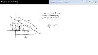 Trójkat prostokątny i okrąg wpisany oraz opisany