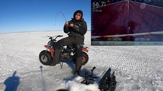 Lake Trout Fishing With Livescope | Fort Peck Montana January 2023