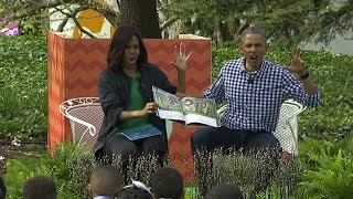 President Obama and the First Lady Read to Kids at the 2016 Easter Egg Roll