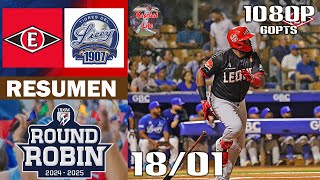 Resumen: Tigres del Licey vs Leones del Escogido | Round Robin (18/01/2025)