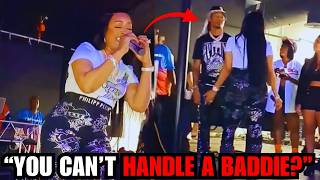 Trina’s husband walked off during her performance of “Single Again,” and she checked him immediately