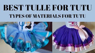 Best Material for your Tutu / Types Of Tulle Fabric for Tutu / My Pick / How it Feels On The Skin