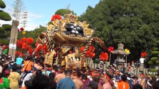 平成24年中島天満宮秋季例祭　玉垣を超え境内へ