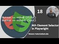 #18 - Nth Element Selector in Playwright || Playwright with Java