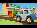 The police car helps the tow truck for kids. Helper cars cartoons for kids. Street vehicles for kids