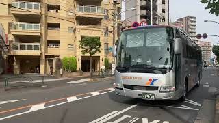 三菱ふそうエアロエース茨城交通バス回送車葛飾警察署16時13分通過