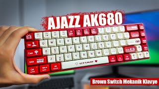 Ajazz AK680 Brown Switch Mekanik Klavye -  Kutu Açılışı #ajazz #ajazzak680 #keyboard