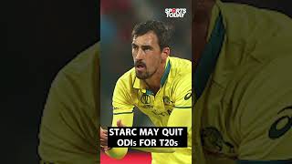 Mitchell Starc to Quit ODIs for T20 Cricket? Star Pacer's  Big Reveal | Sports Today