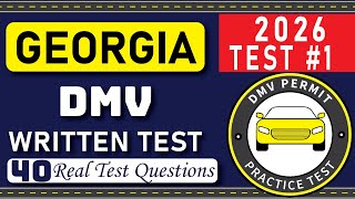 Georgia DMV Written Test | 40 Real GA DDS Permit Questions & Answers | Driver’s License Test Prep