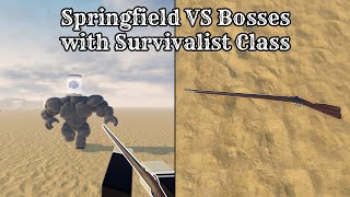 Roblox Dead Rails | SPRINGFIELD RIFLE VS Bosses (with Survivalist Class)