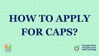 Applying for CAPS