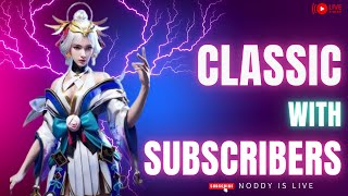 Classic With Subscribers..❣️  || Road To 1k Subscribers | Noddy Is Live #bgmi #live