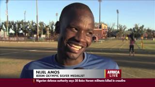 BOTSWANA'S NIGEL AMOS EYES FOR RUDISHA'S 800 METERS GOLD