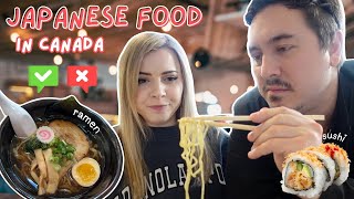 We Tried Japanese Food in Canada 😅🍜🇨🇦 ft. @AbroadinJapan