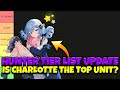 UPDATED HUNTER TIER LIST! DID CHARLOTTE MAKE THE TOP SPOT!? [Solo Leveling: Arise]