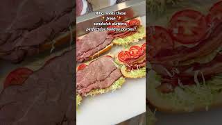 Best Large Group Party Food from Timmy T's Sandwich Shop! Party Platter sandwiches! #shorts #holiday