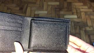 Coach Men’s wallet has serial number