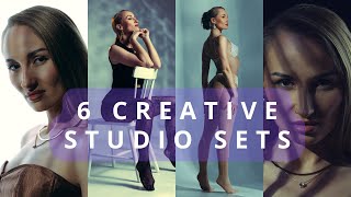 6 Creative Studio Lighting Setups Explained | Creative Photography BTS with Canon R5 Mark II