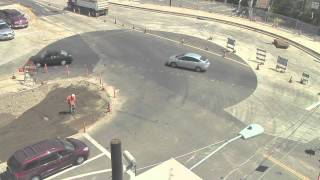 City of Roseville, CA - Downtown roundabout construction time lapse