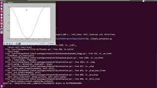 python2, matplotlib animation, sin cos tan