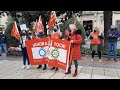 CCOO y UGT piden en Badajoz la subida del salario mínimo y la derogación de reforma laboral