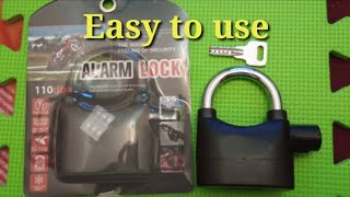 How to use Alarm Padlock, madaling gamitin at mura pa.