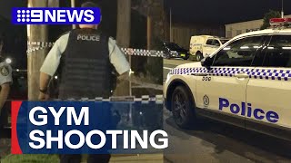 Police hunting for gunman after Sydney gym shooting | 9 News Australia