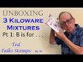 Ep. 42 - Unboxing 3 Kiloware Stamp Mixtures from Swan (Pt. 1):  B is for . . .