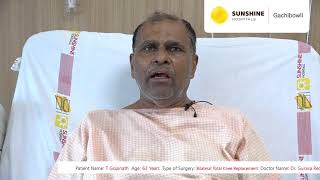 A 63yr old Gopinath - Bilateral Total Knee Replacement by Dr. A. V. Gurava Reddy at Gachibowli
