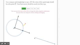 Copy An Angle in DeltaMath
