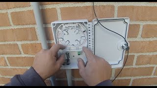 300ft Fiber Drop with Underground Vault Splice and House Box