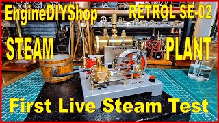 EngineDiyShop Retrol SE 02 First Live Steam Test