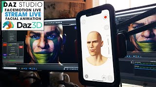 FaceMotion LIVE Plugin ~ Daz Studio Facial Animation Live Streaming using Facemotion3D App