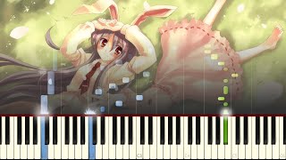 [Piano Tutorial] Halozy - Kyun Kyun Tamaran Inaba-tan. (きゅんきゅんたまらんいなばたん。)