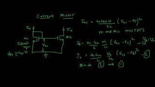 Current Mirror using MOSFET