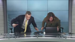 WGN anchors learn 'how to walk on ice' and it's hilarious