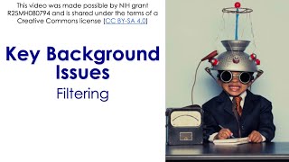Background Issues 2- Filtering