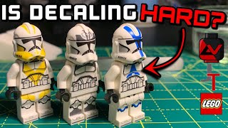Is Decaling Custom LEGO Clone Troopers Hard? - My 1st decaling experience!