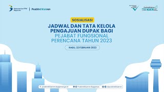 Sosialisasi Jadwal dan Tata Kelola Pengajuan DUPAK bagi Pejabat Fungsional Perencana