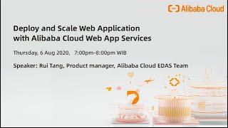 Deploy and Scale Web Application with Alibaba Cloud Web App Services