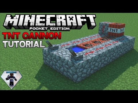 Redstone TNT Cannon Tutorial | Minecraft Pocket Edition Redstone TNT Cannon Tutorial | Minecraft Pocket Edition