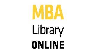Online MBA Library Tour