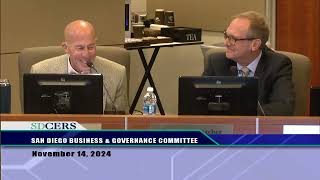 SDCERS Business & Governance Committee Meeting November 14, 2024