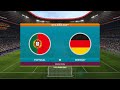 PES 2021 | EURO 2020 | PORTUGAL VS GERMANY FHD GAMEPLAY 2021