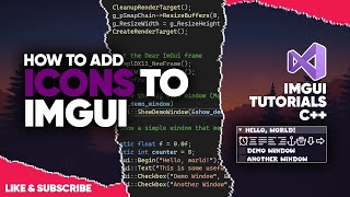 [Dear ImGui C++] Adding Icons to Your Project (Step-by-Step)